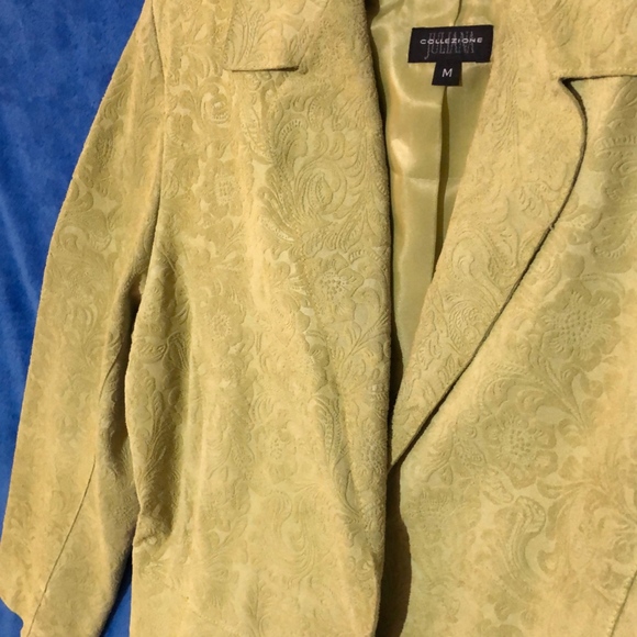 Lime Green Leather Jacket - Juliana Collezione - Picture 3 of 6
